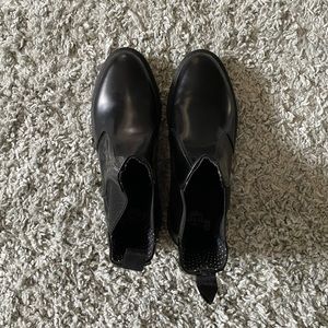 Dr. Martens Black Flora Leather Chelsea Boot